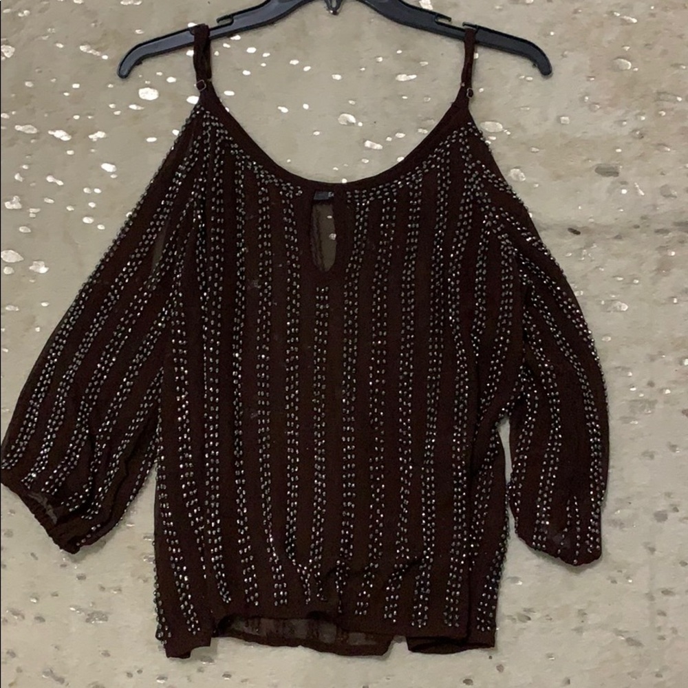 Only wore once, deep purple top